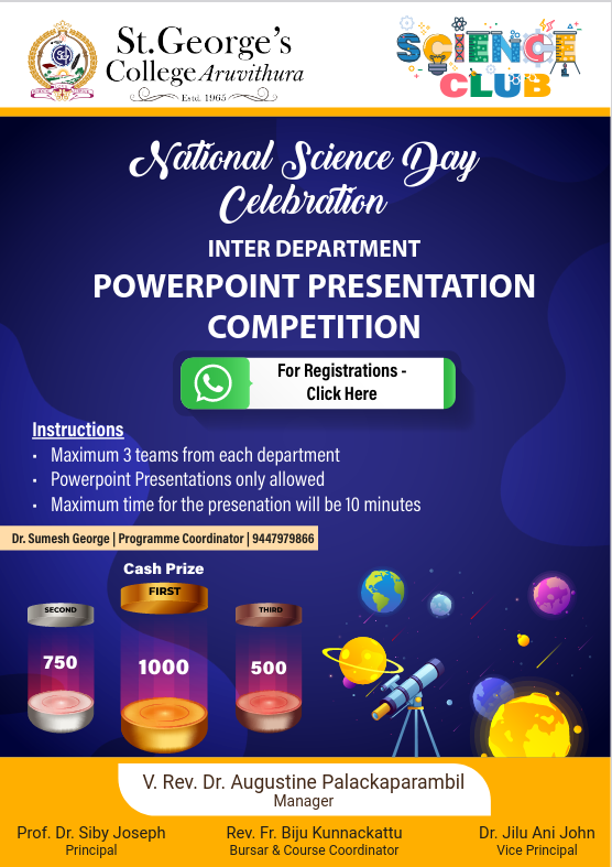 National Science Day: Powerpoint Presentation Competition